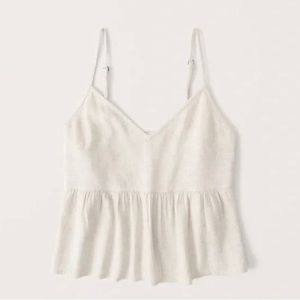 White Abercrombie & Fitch Trapeze Cami Top